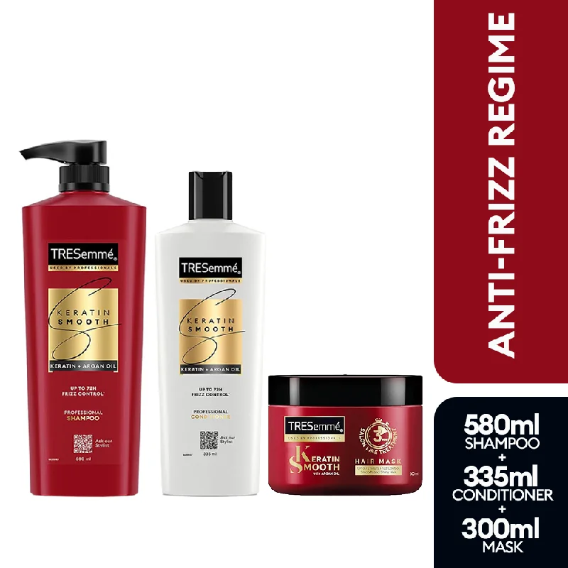 TRESemmé Keratin Smooth Shampoo 580ml + Conditioner 335ml + Mask 300ml