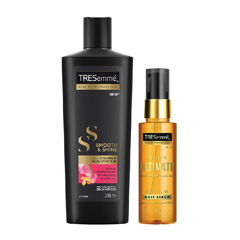 TRESemmé Smooth & Shine Shampoo 340ml + Gloss Ultimate Serum 50ml